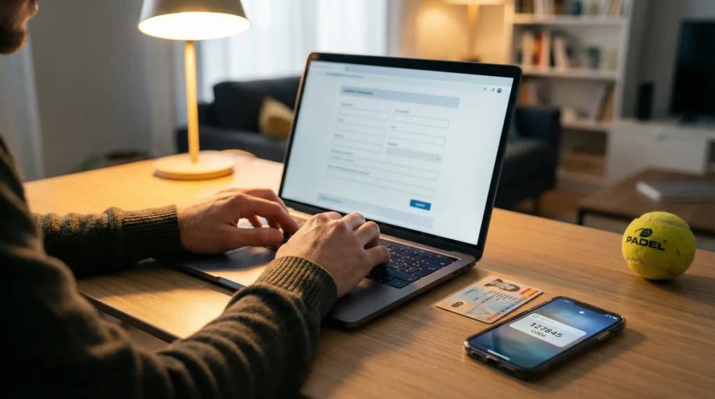 Registro en casa de apuestas para apostar al pádel en España